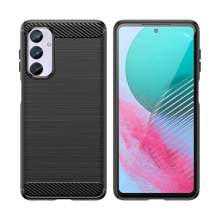 Lankstus Samsung Galaxy M54 anglies dygsnio dėklas, skirtas Carbon Case - juodas