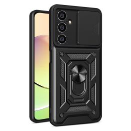 Hybrid Armor Camshield šarvuotas dėklas Samsung M54 su kameros dangteliu - juodas