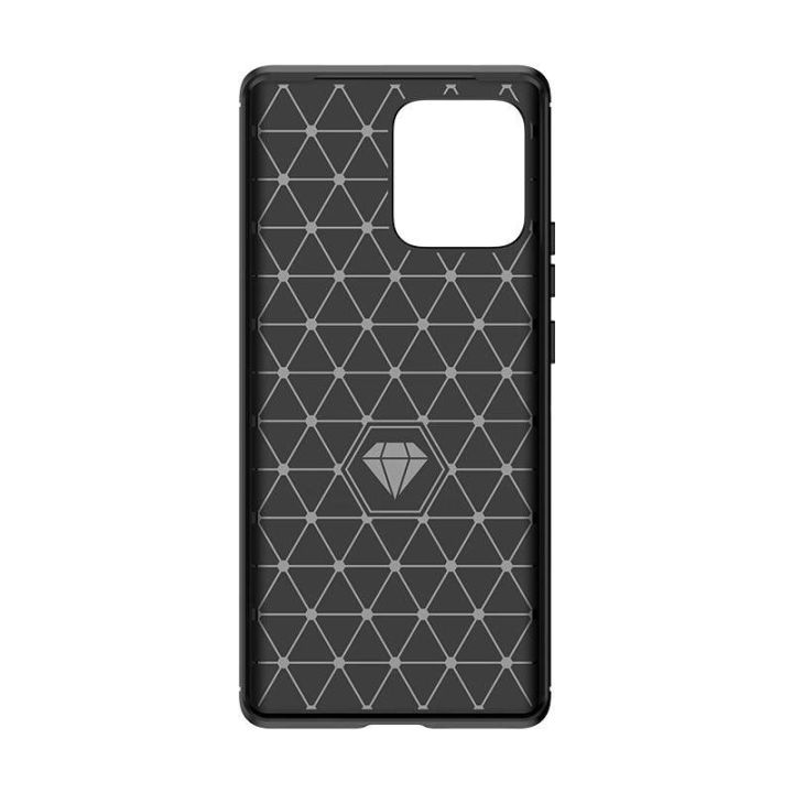 Silikoninis Carbon dėklas, skirtas Motorola Edge 40 Pro - juodas