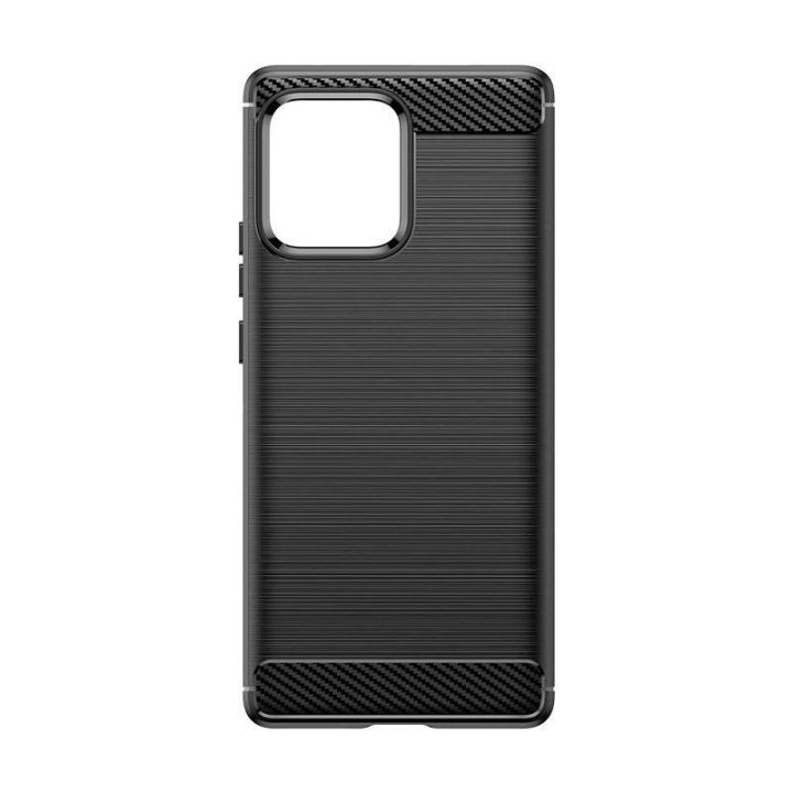 Silikoninis Carbon dėklas, skirtas Motorola Edge 40 Pro - juodas