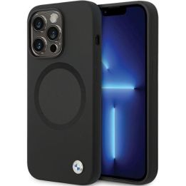 BMW Signature Liquid Silicone MagSafe prie iPhone 14 Pro Max - nuotraukos