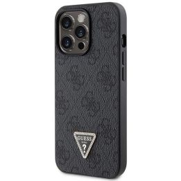 Guess Crossbody 4G metalinis dėklas su logotipu iPhone 13 Pro / iPhone 13 - juodas