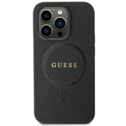 Guess Saffiano MagSafe saugiklis iPhone 11 / Xr - juodos spalvos