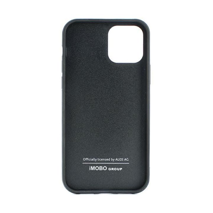 Audi anglies pluošto dėklas iPhone 11 / Xr - juodas