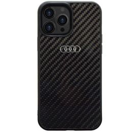 Audi anglies pluošto dėklas iPhone 13 Pro Max - juodas