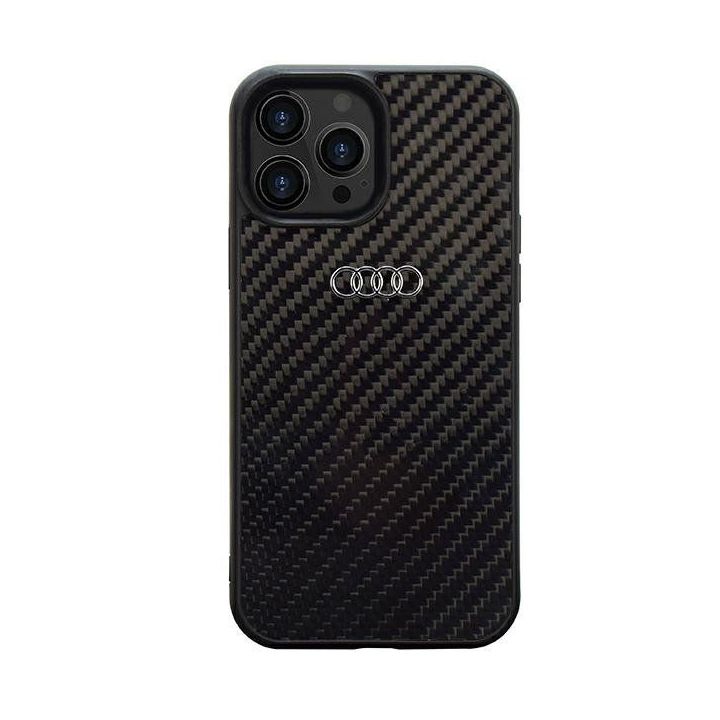 Audi anglies pluošto dėklas iPhone 13 Pro Max - juodas