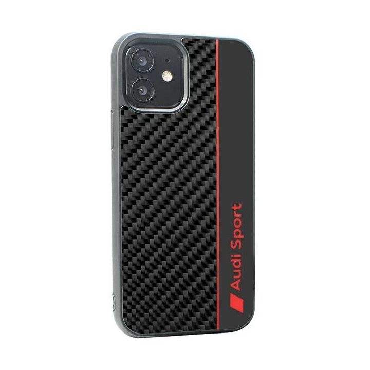 Audi dėklas su anglies pluošto juostelėmis, skirtas iPhone 11 / Xr -
