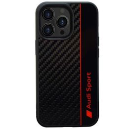 Audi dėklas su anglies pluošto juostelėmis, skirtas iPhone 13 Pro / 13 - Pagrindinis
