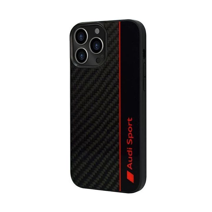 Audi dėklas su anglies pluošto juostelėmis, skirtas iPhone 13 Pro / 13 - Pagrindinis