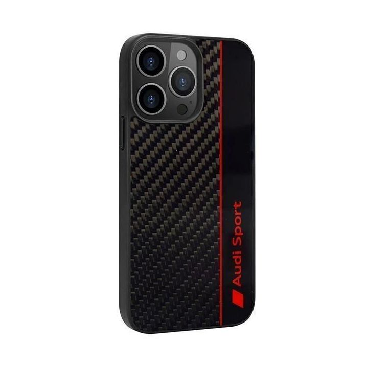 Audi anglies pluošto juostelės ant iPhone 13 Pro Max - nuotraukos