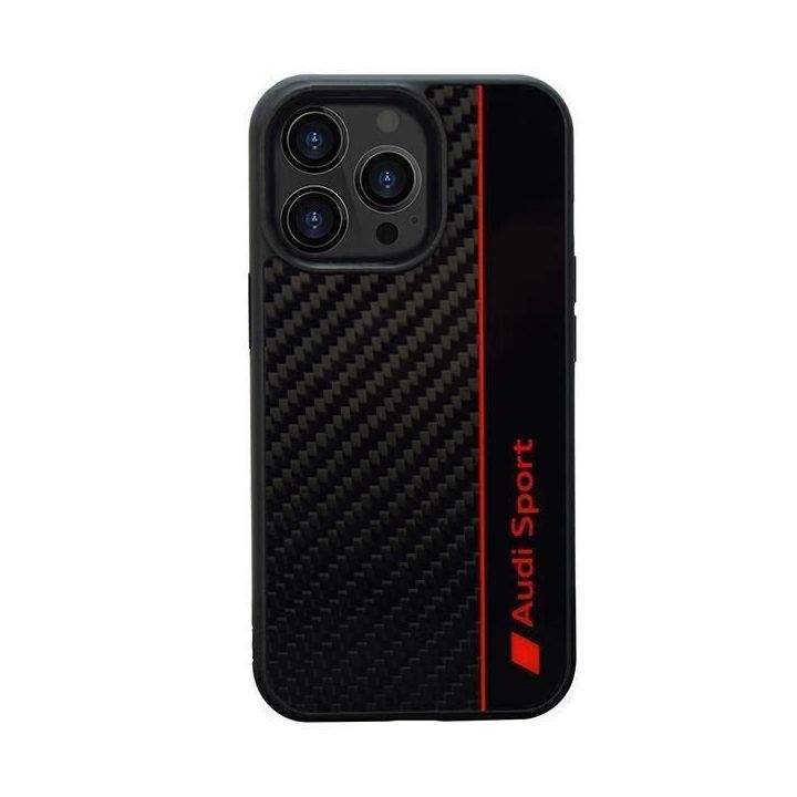Audi anglies pluošto juostelės ant iPhone 13 Pro Max - nuotraukos