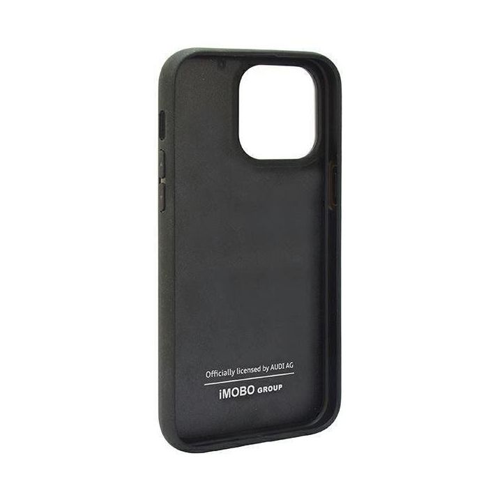 Audi anglies pluošto juostelės ant iPhone 14 Pro - Juodos spalvos