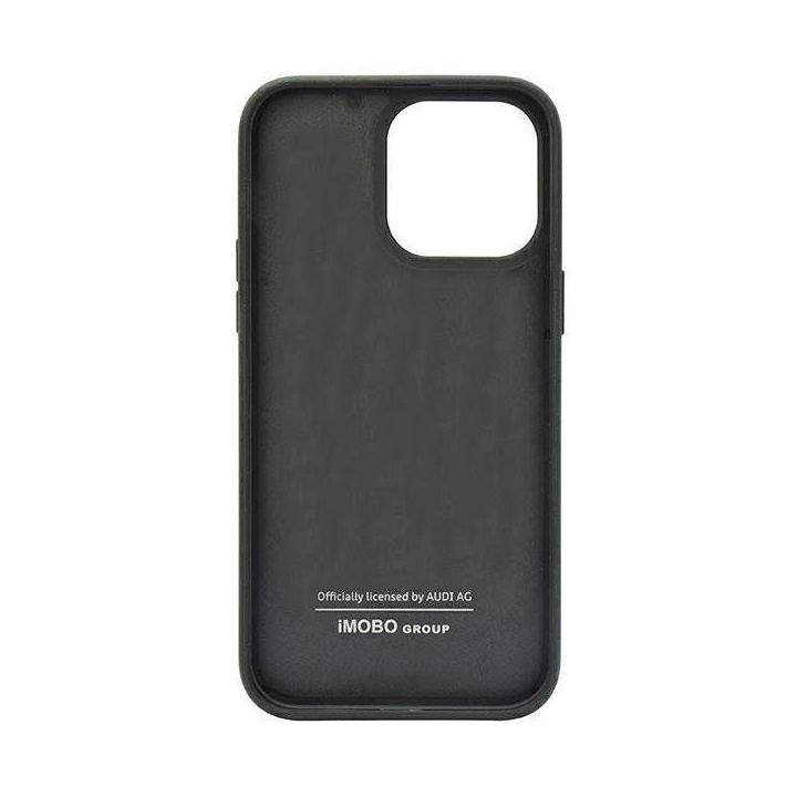 Audi anglies pluošto juostelės ant iPhone 14 Pro - Juodos spalvos