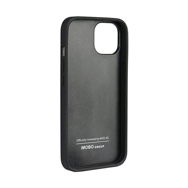 Audi natūralios odos dėklas iPhone 12 / iPhone 12 Pro - juodos spalvos