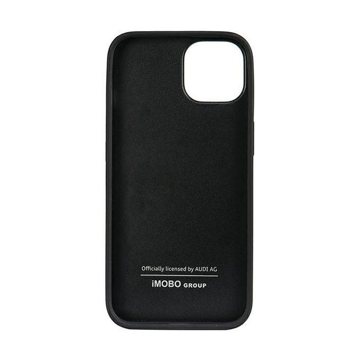 Audi natūralios odos dėklas iPhone 12 / iPhone 12 Pro - juodos spalvos