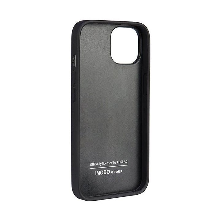 Audi natūrali oda iPhone 14 - Juodos spalvos