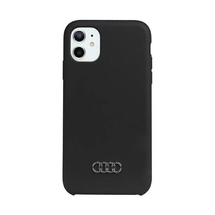 Audi silikoninis dėklas iPhone 12 / iPhone 12 Pro - juodas