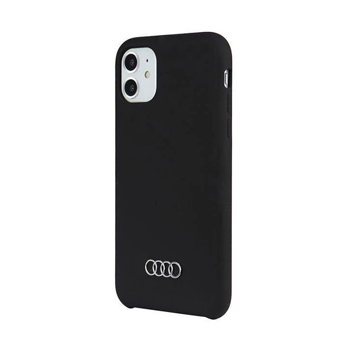 Audi silikoninis dėklas iPhone 12 / iPhone 12 Pro - juodas