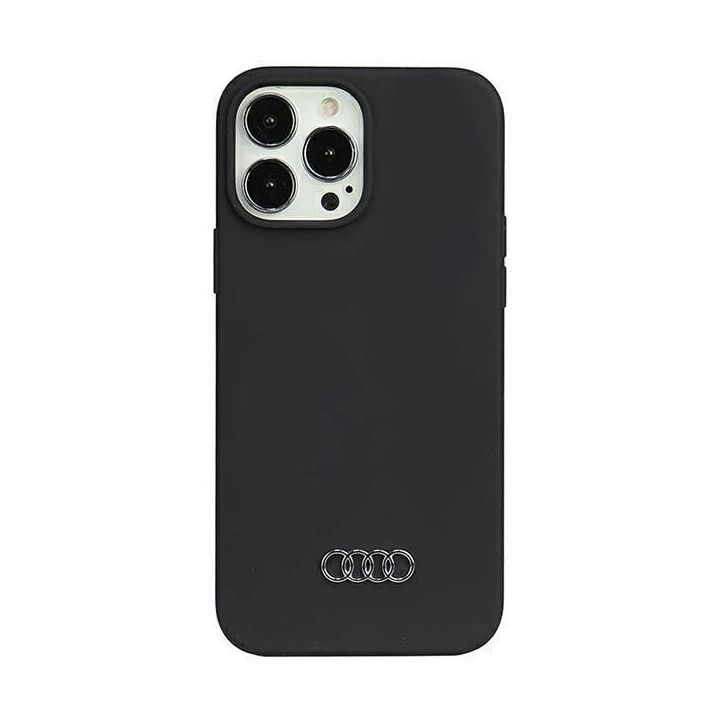 Audi silikoninis dėklas iPhone 13 Pro Max - juodas