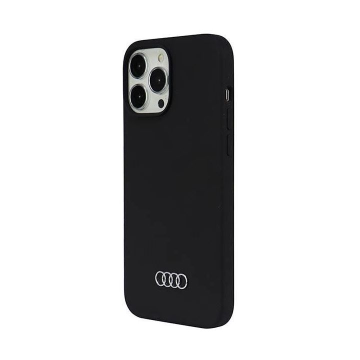 Audi silikoninis dėklas iPhone 13 Pro Max - juodas