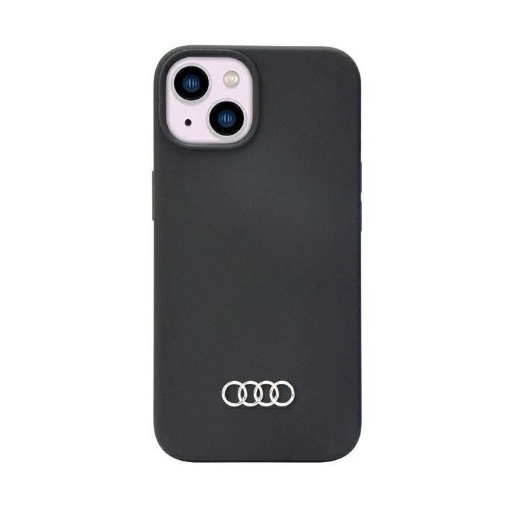 Audi silikoninis dėklas iPhone 14 - juodas