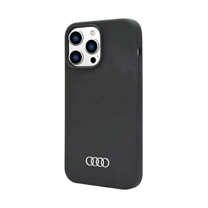 Audi silikoninis dėklas iPhone 14 Pro - juodas