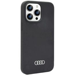 Audi silikoninis dėklas iPhone 14 Pro Max - juodas