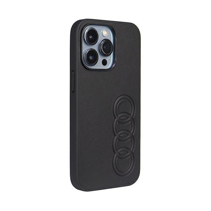 Audi sintetinės odos dėklas iPhone 13 Pro / iPhone 13 - juodas
