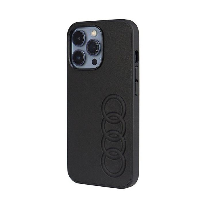 Audi sintetinės odos dėklas iPhone 13 Pro / iPhone 13 - juodas