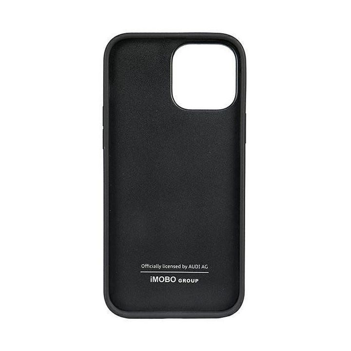 Audi sintetinės odos dėklas iPhone 13 Pro Max - juodas