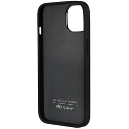 Audi sintetinės odos dėklas iPhone 14 - juodas