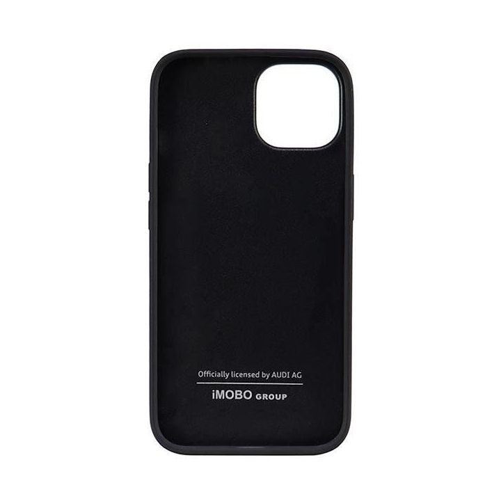 Audi sintetinės odos dėklas iPhone 14 - juodas