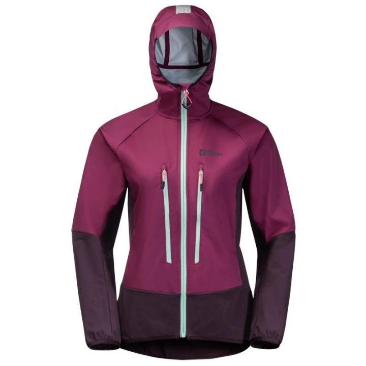Moteriška striukė su reguliuojamu gobtuvu Jack Wolfskin Alpspitze
