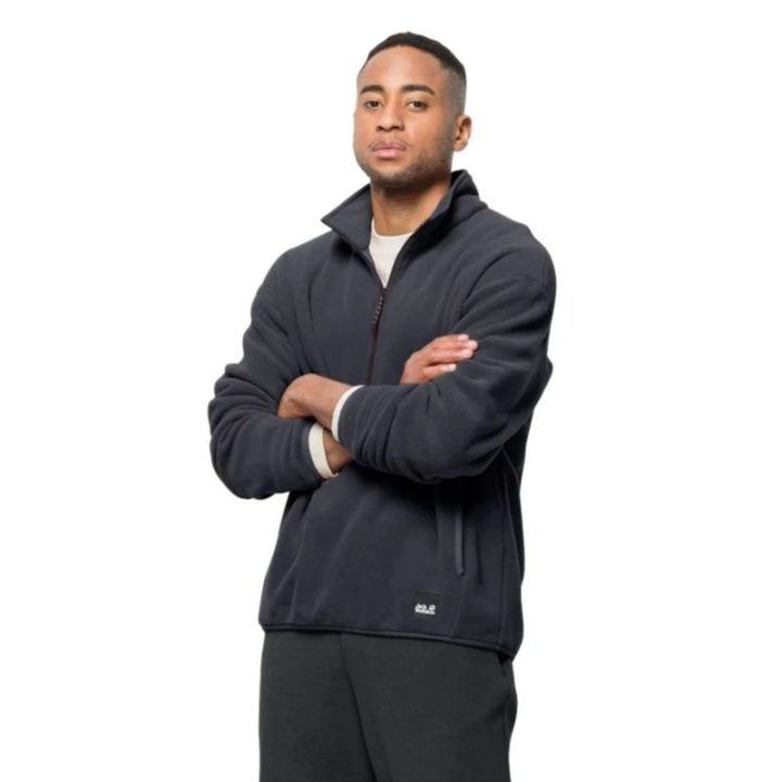 Vyriškas džemperis Jack Wolfskin Osloer Fleece HZ, juodas