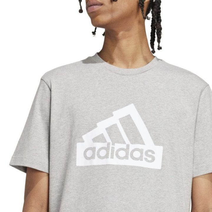 Vyriški medvilniniai marškinėliai adidas Modern Essentials Graphic, pilki