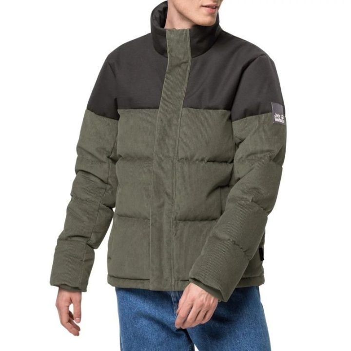Vyriška striukė Jack Wolfskin Nature Corduroy, žalia