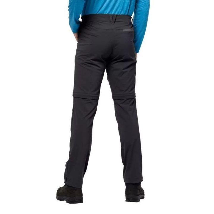 Vyriškos kelnės Jack Wolfskin Overland Zip Away, juodos