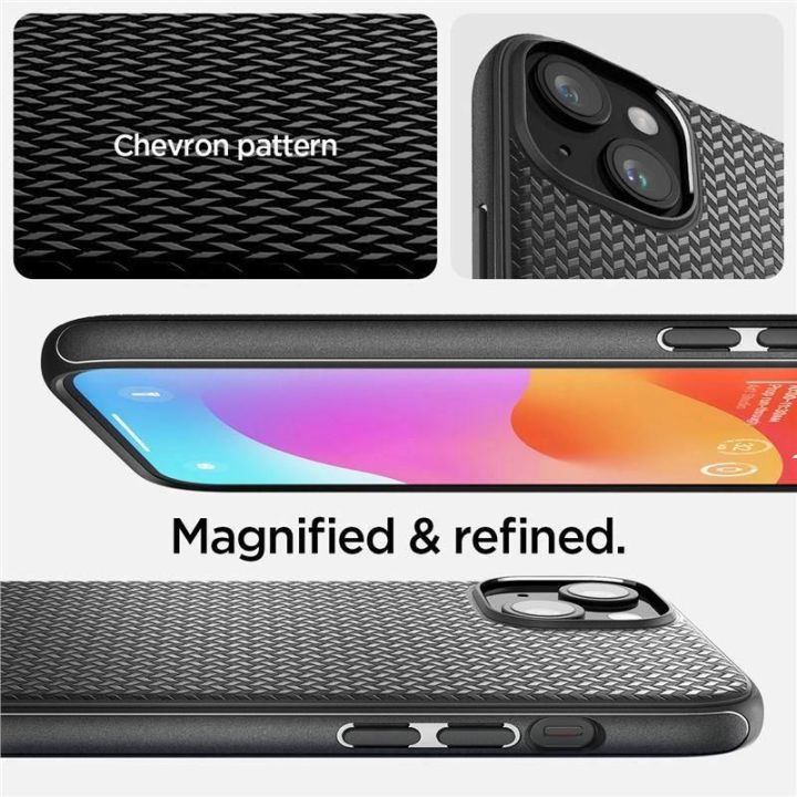 SPIGEN MAG ARMOR IPHONE 15 MATINIS JUODAS