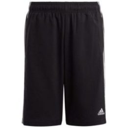 Vaikiški šortai adidas Essentials 3-Stripes Woven, juodi