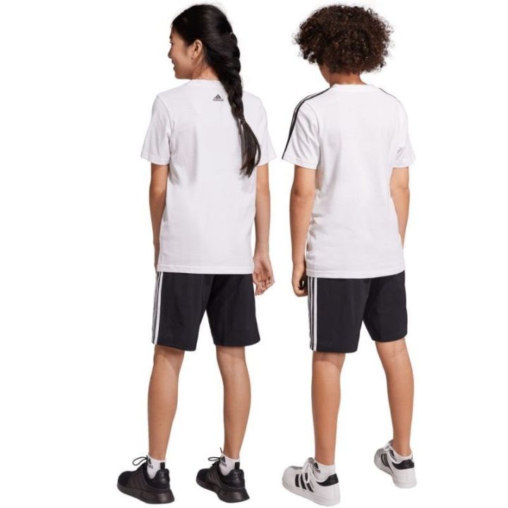 Vaikiški šortai adidas Essentials 3-Stripes Woven, juodi