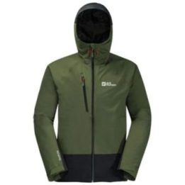 Vyriška striukė su gobtuvu Jack Wolfskin Eagle Peak 2L, žalia
