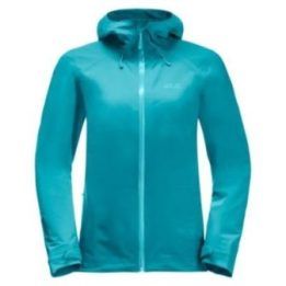 Moteriška neperšlampama striukė Jack Wolfskin Highest Peak, jūros spalvos