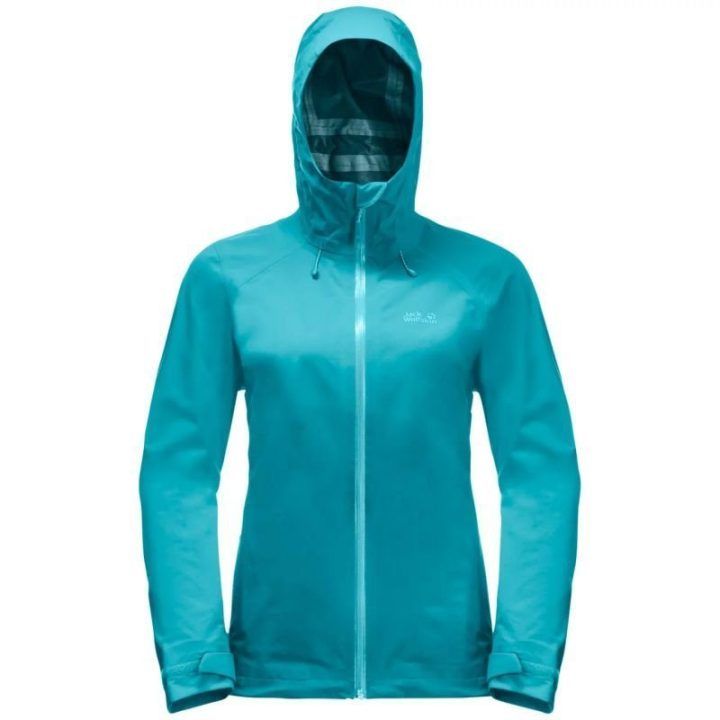 Moteriška neperšlampama striukė Jack Wolfskin Highest Peak, jūros spalvos