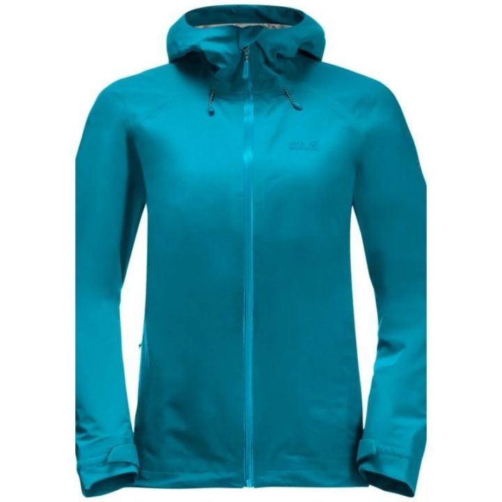 Moteriška neperšlampama striukė Jack Wolfskin Highest Peak, mėlyna