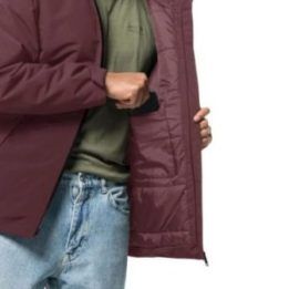 Vyriška striukė nuo vėjo Jack Wolfskin Tempelhof, bordo