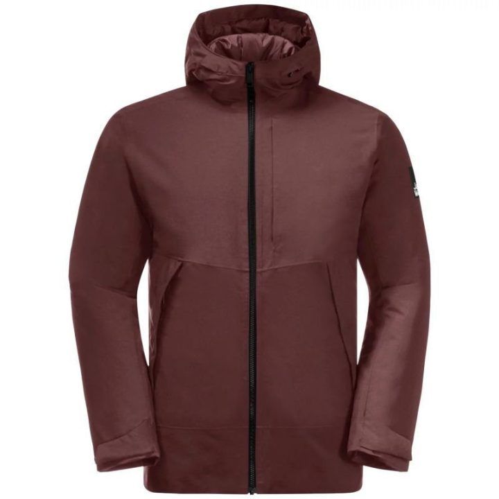 Vyriška striukė nuo vėjo Jack Wolfskin Tempelhof, bordo