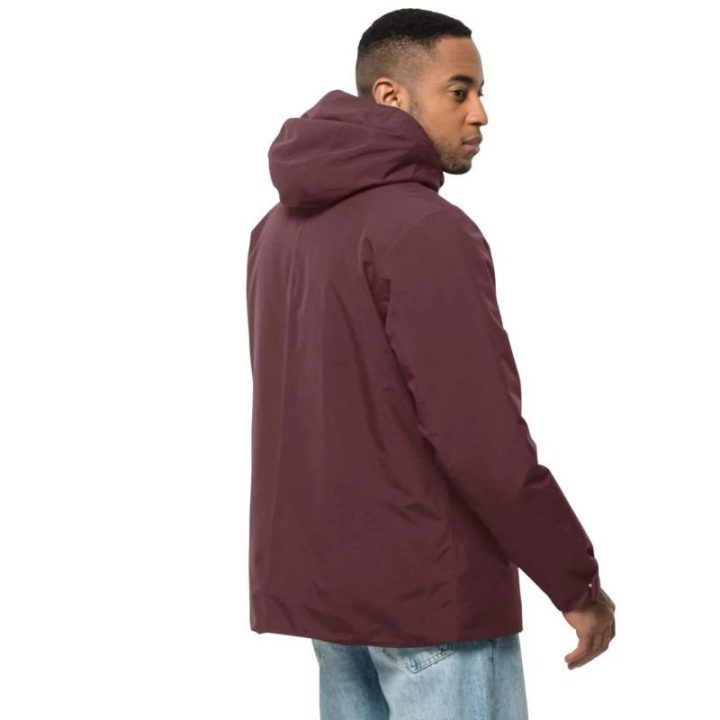 Vyriška striukė nuo vėjo Jack Wolfskin Tempelhof, bordo