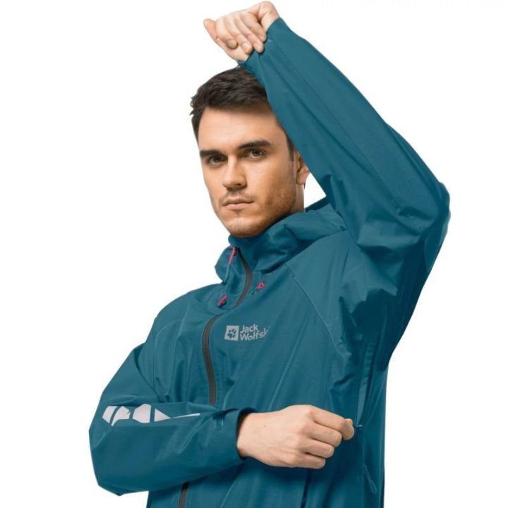 Vyriška striukė nuo vėjo Jack Wolfskin Morobbia 2L, mėlyna