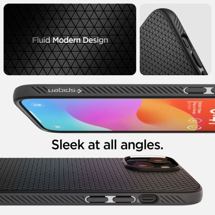 SPIGEN LIQUID AIR IPHONE 15 MATINIS JUODAS