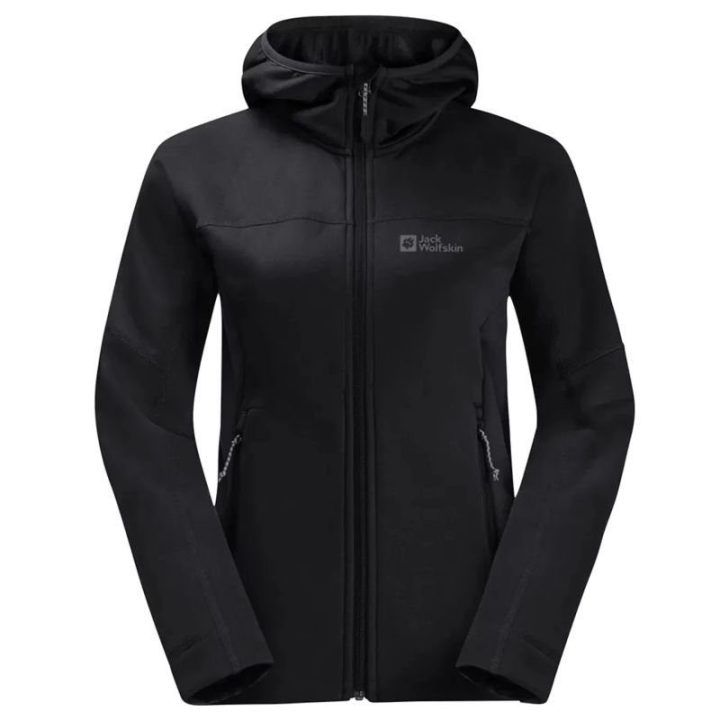 Moteriškas flisinis džemperis su gobtuvu Jack Wolfskin Hirschberg